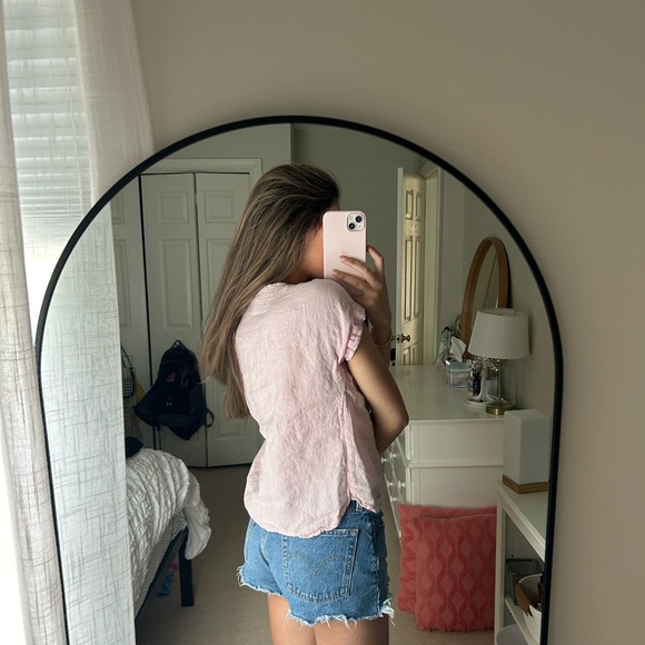 L.L.Bean Linen Pocket Tee - Picture 2 of 4